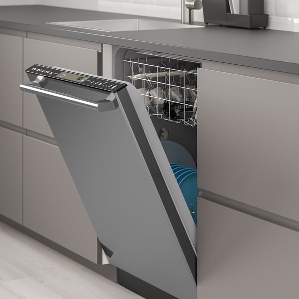 ESSENTIELL Lavevaisselle encastrable noir acier inox IKEA