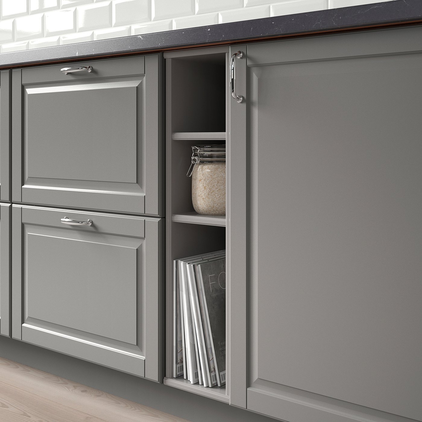 【エクレア】IKEA TORNVIKEN TORNVIKEN トルンヴィーケン オープンキャビネット, グレー