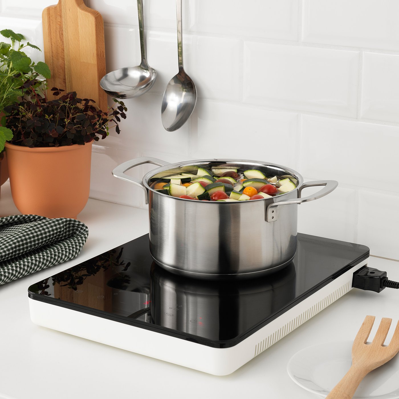 TILLREDA ティルレーダ ポータブルIHコンロ, ホワイト - IKEA