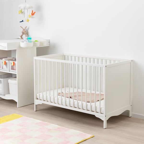 SOLGUL ソルグル ベビーベッド, ホワイト, 60x120 cm