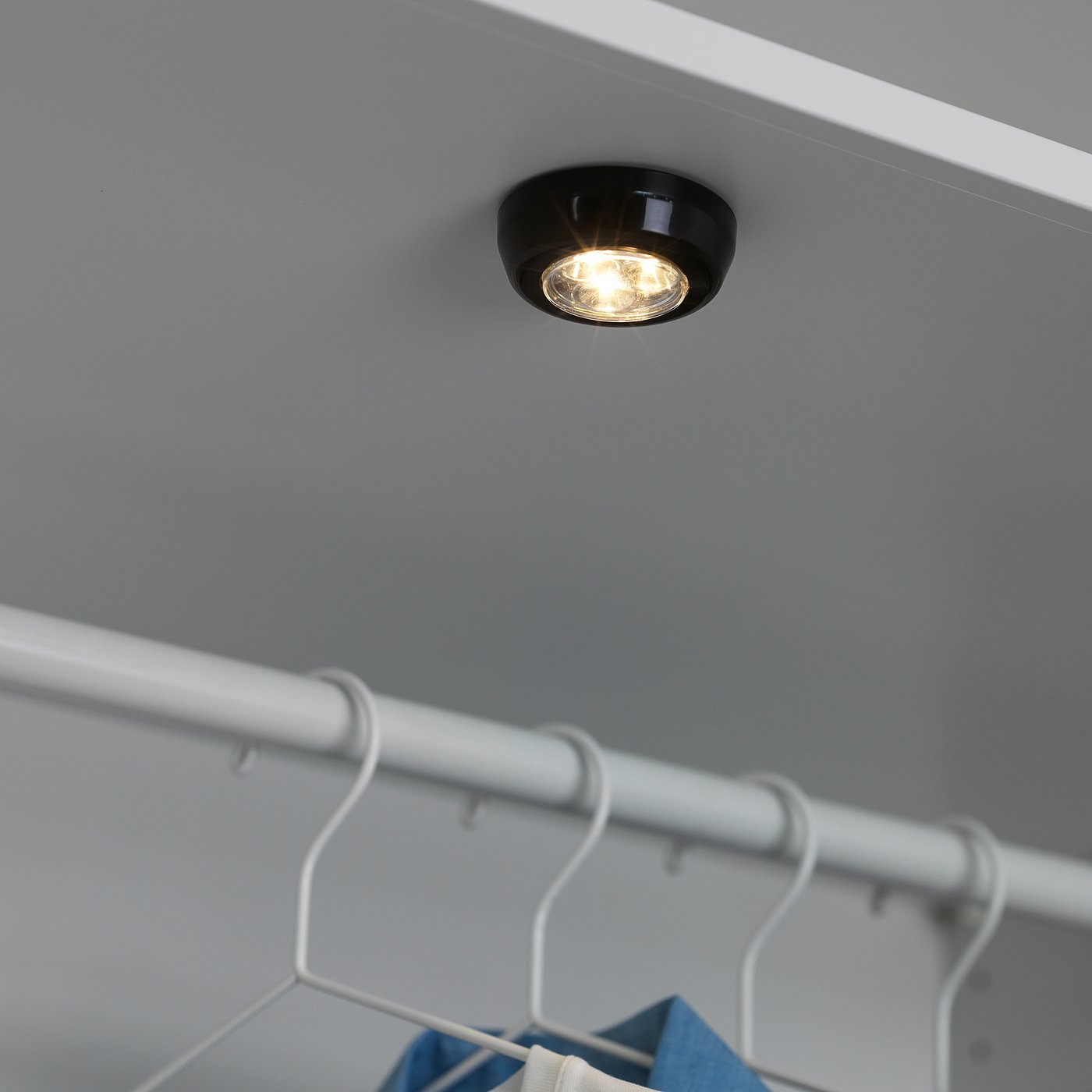 IKEA ステンレス　ランプ　照明 LEDSJÖ レードショー LEDウォールランプ, ステンレススチール - IKEA