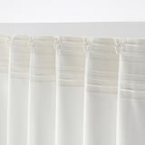 MERETE メレーテ ドレープカーテン 1組, ホワイト/ヘディングテープ付き, 145x250 cm