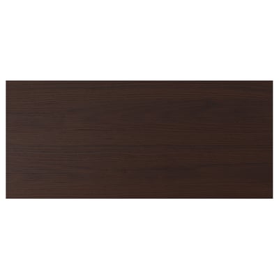 ASKERSUND アスケルスンド 引き出し前部, ダークブラウン アッシュ調, 90x40 cm