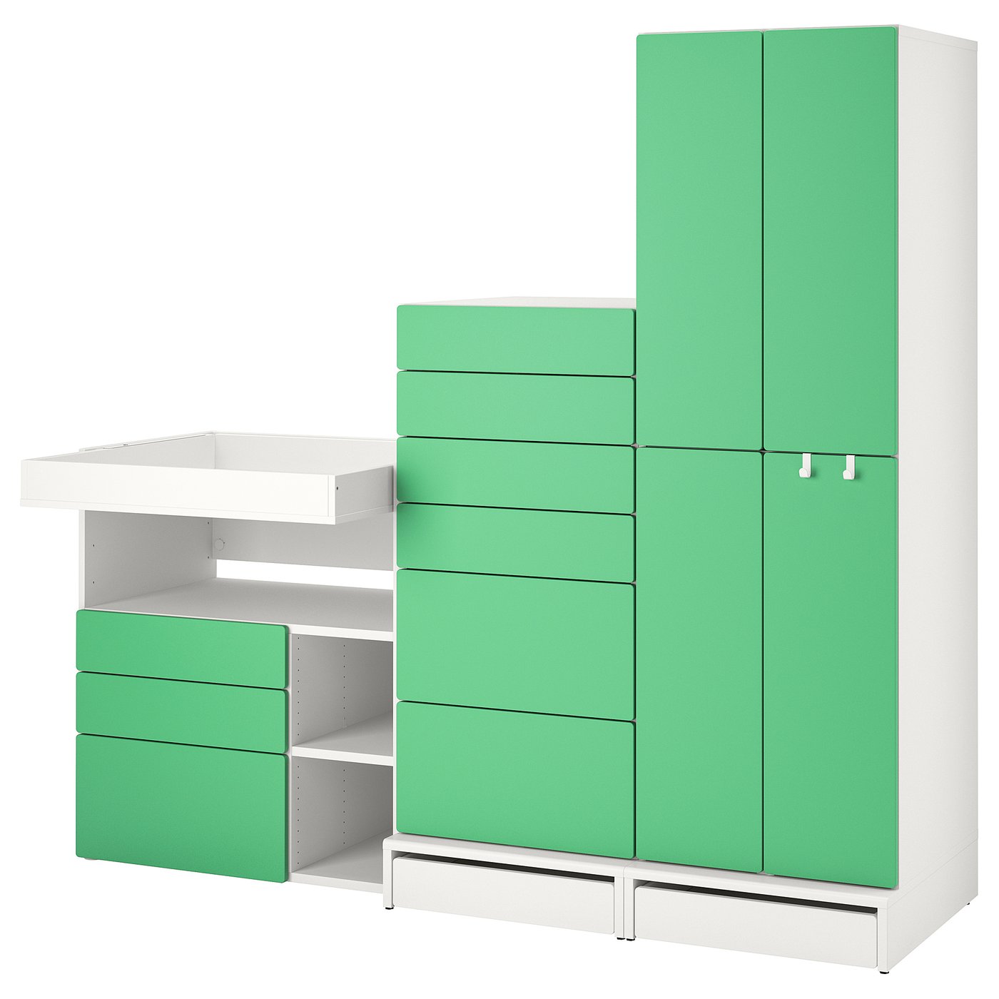 green changing table
