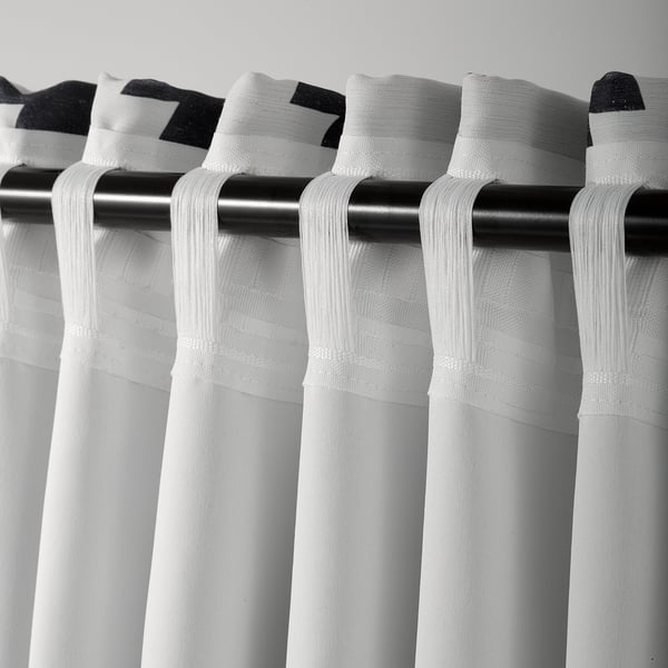 IDALENA イダレーナ ドレープカーテン 1組, ブラック, 145x250 cm