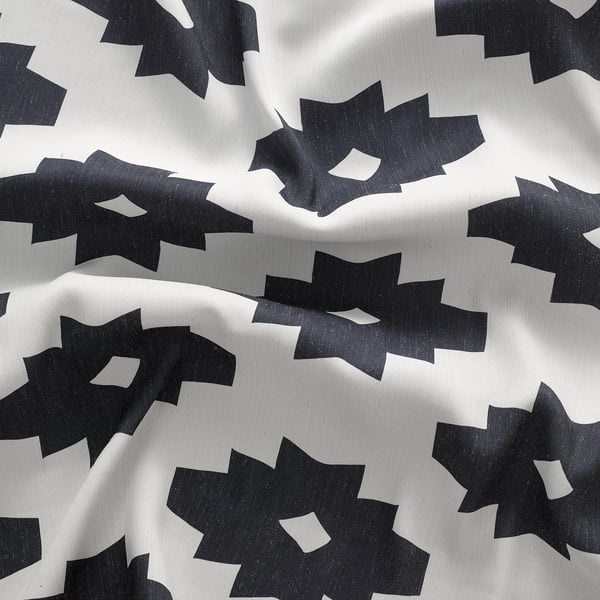 IDALENA イダレーナ ドレープカーテン 1組, ブラック, 145x250 cm