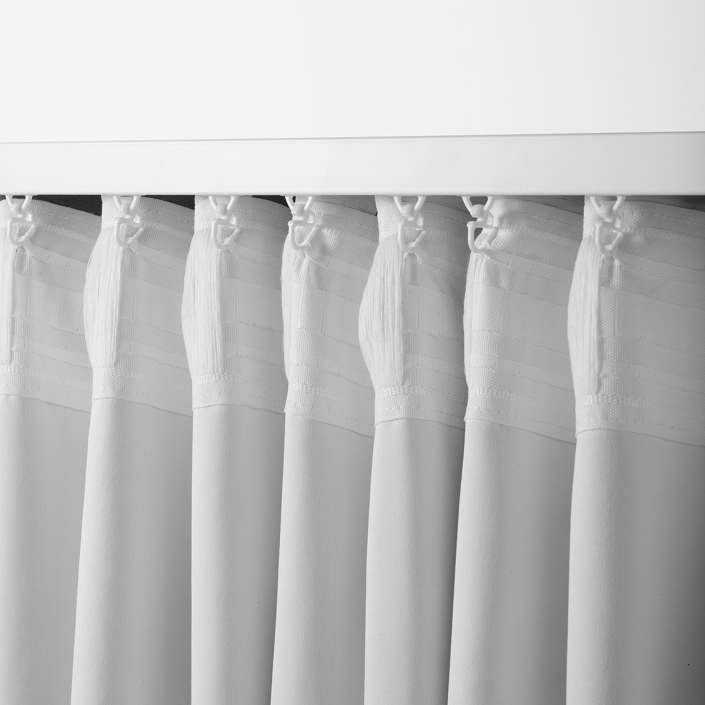 IDALENA イダレーナ ドレープカーテン 1組, ブラック, 145x250 cm - IKEA