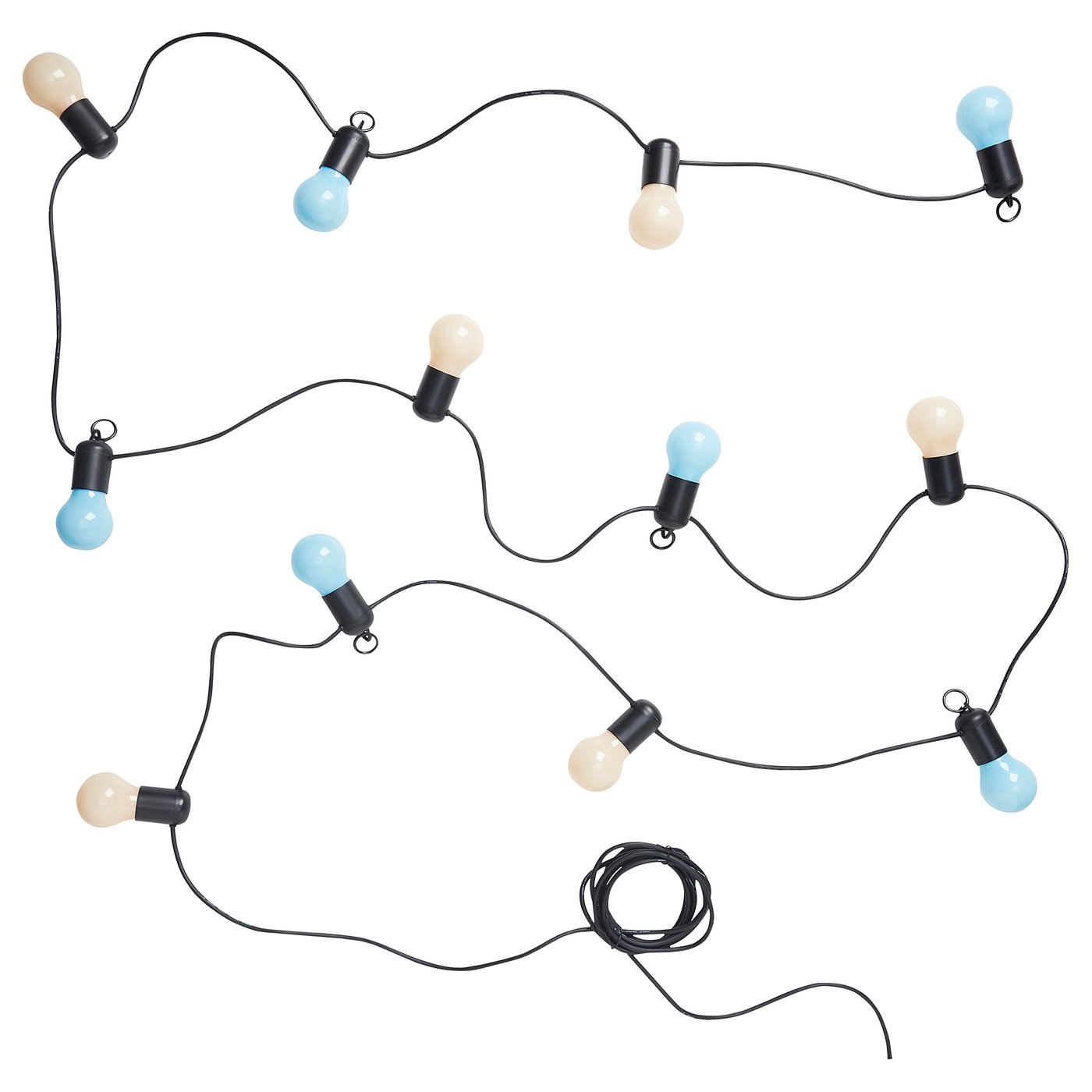 SOLVINDEN Guirlande lumineuse DEL 12 ampoules, extérieur/multicolore IKEA