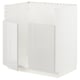 METOD เมท็อด ตู้ตั้งซิงก์ TALLSJÖN/ทัลเควิน, ขาว/ริงฮูลท์ เทาอ่อน, 80x60x80 ซม.