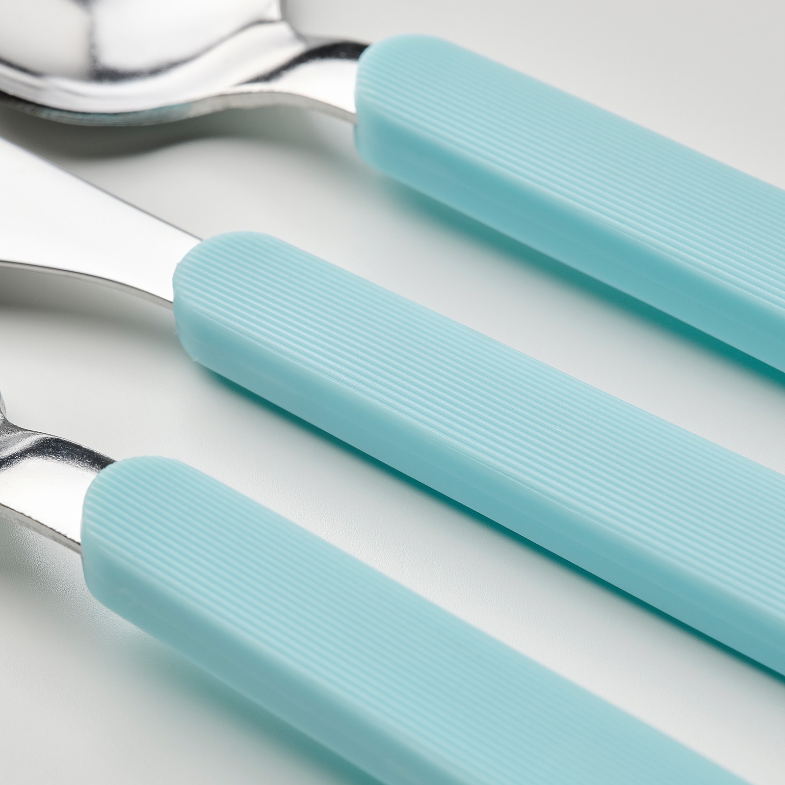 UPPHÖJD 16piece flatware set, turquoise IKEA