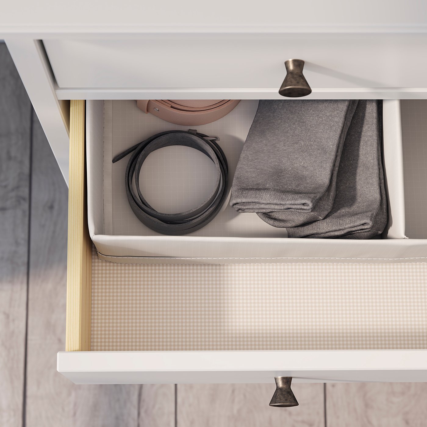 難あり！ホワイト チェスト 4段 引き出し付き 収納　IKEA IDANÄS イダネス チェスト（引き出し×4）, ホワイト, 104x118 cm