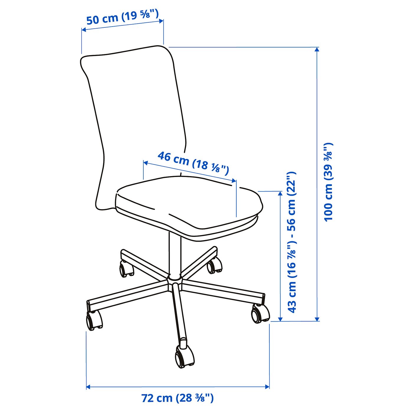 TOBERGET トーベルゲット 回転チェア, ヴィースレ グレー - IKEA
