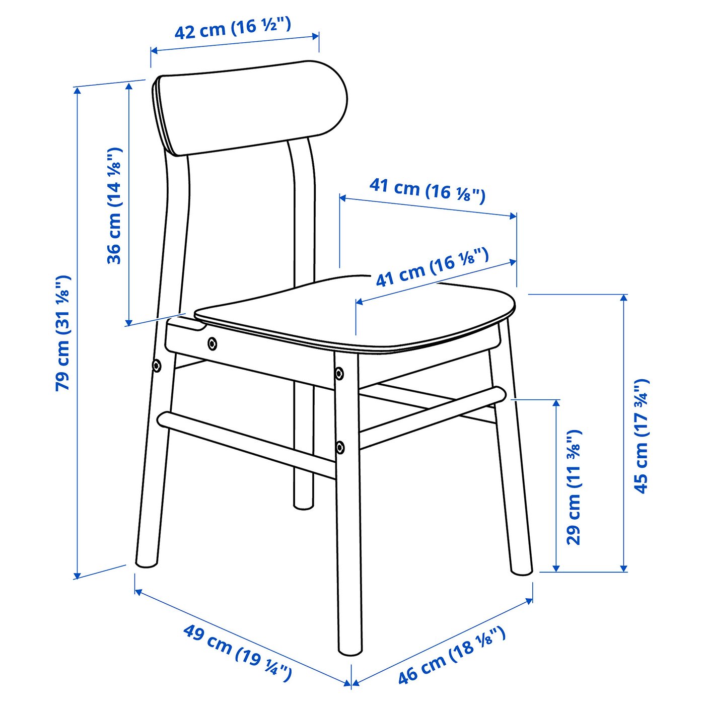IKEA ダイニングチェア ロッニンゲ / Green RÖNNINGE ロッニンゲ チェア, グリーン - IKEA