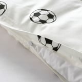 SPORTSLIG غطاء لحاف و غطاء مخدة, نقش كرة قدم, ‎150x200/50x80 سم‏