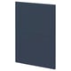 Blue METOD kitchen cabinet front with smooth, rectangular design.