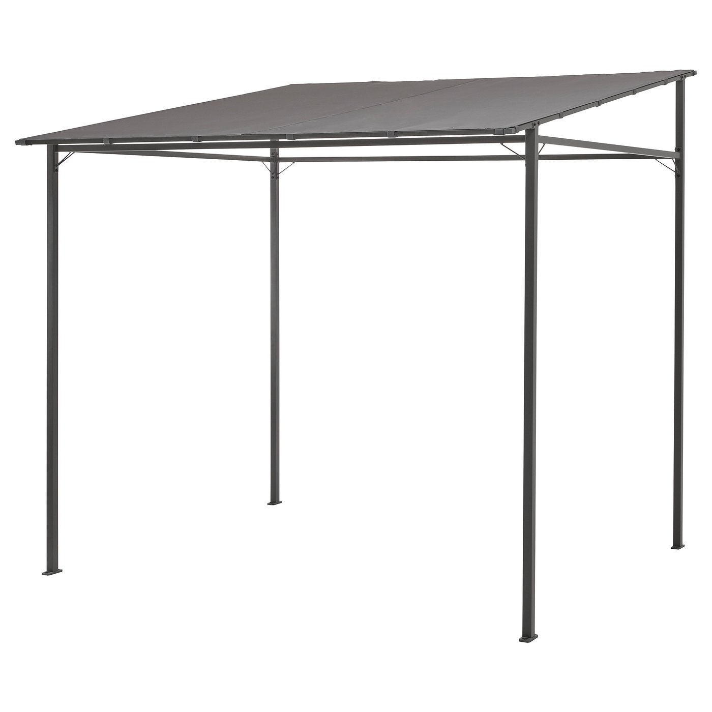 GUNNÖN グンノン ガゼボ, ダークグレー/グレー, 238x233 cm - IKEA