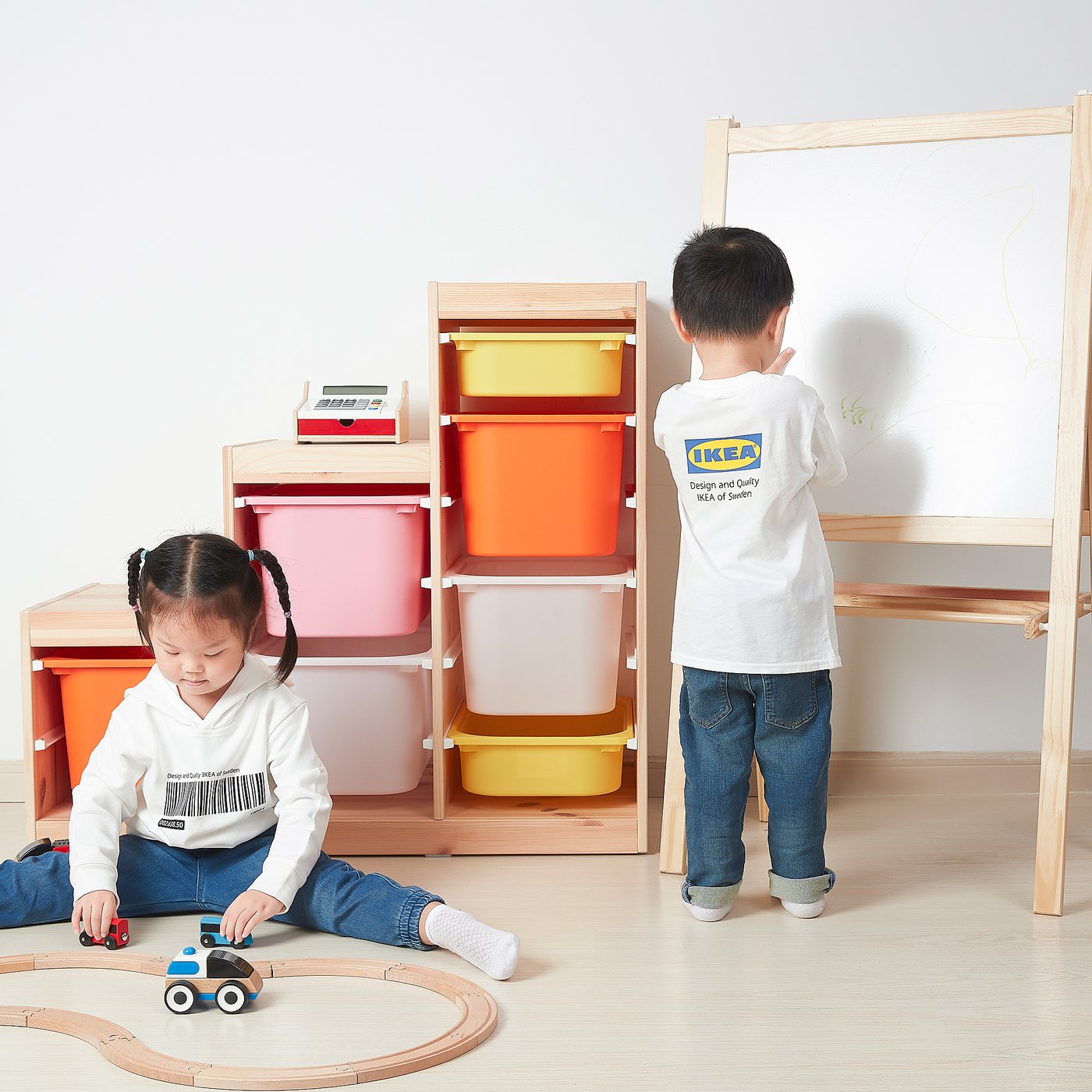 EFTERTRÄDA エフテルトレーダ パーカー, ホワイト, 98/110 - IKEA