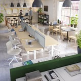 EILIF エイリフ スクリーン デスク用, グレー, 160x48 cm