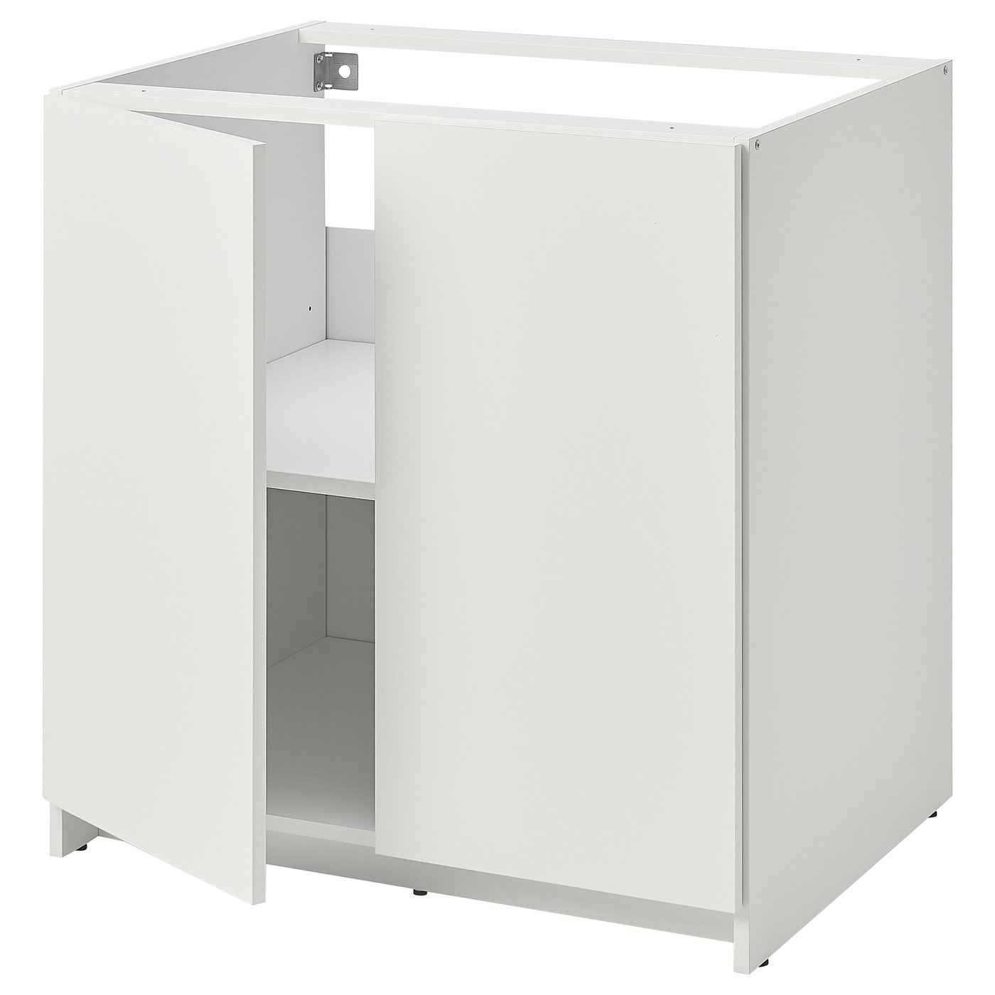 IKEA★ホワイト 5段キャビネット シンプルデザイン イケア IKEA キャビネット 収納棚 ラック ホワイト扉付き