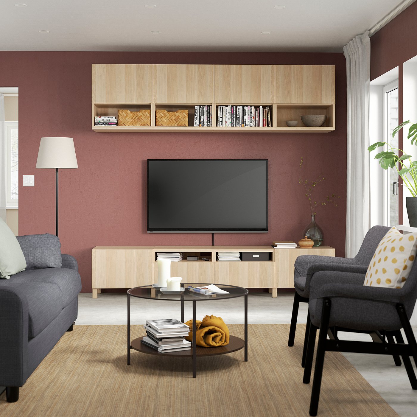 【ゆでたまごをゆでたまご】IKEA テレビボード用右シェルフ テレビ台・テレビボード・テレビスタンドの通販 - IKEA