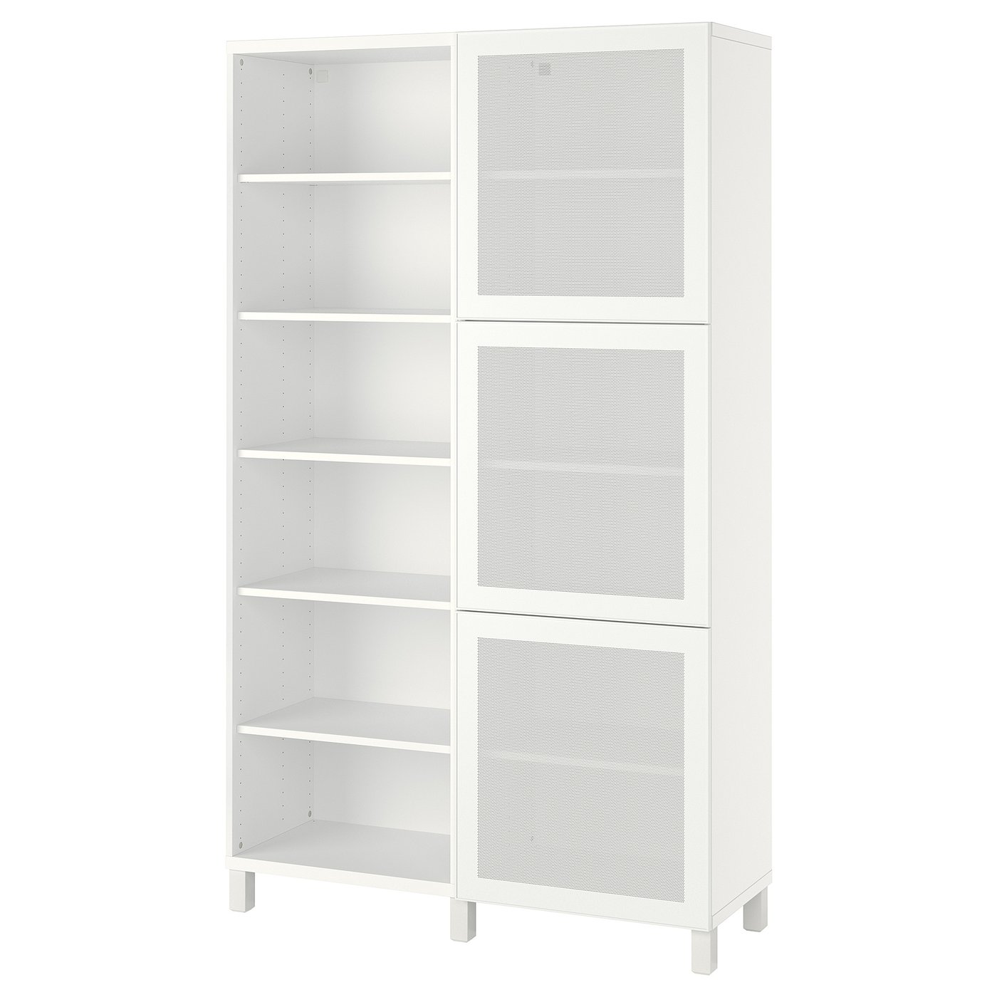 BESTA ベストー 収納コンビネーション 扉付き　120×42×72cm BESTÅ ベストー 収納コンビネーション 扉付, ホワイト