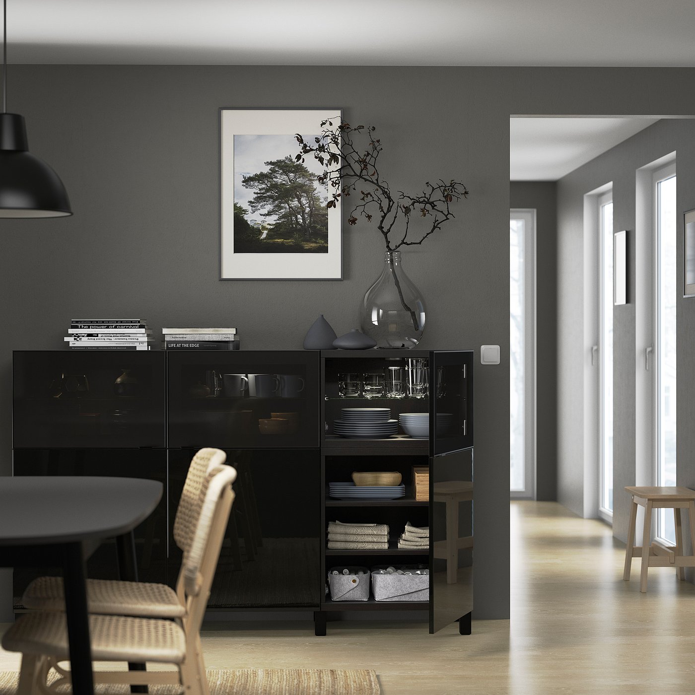 【匿名送料込】IKEA イケア　ベストーシステム収納 BESTÅ/ベストー（システム収納リビング）の通販 - IKEA