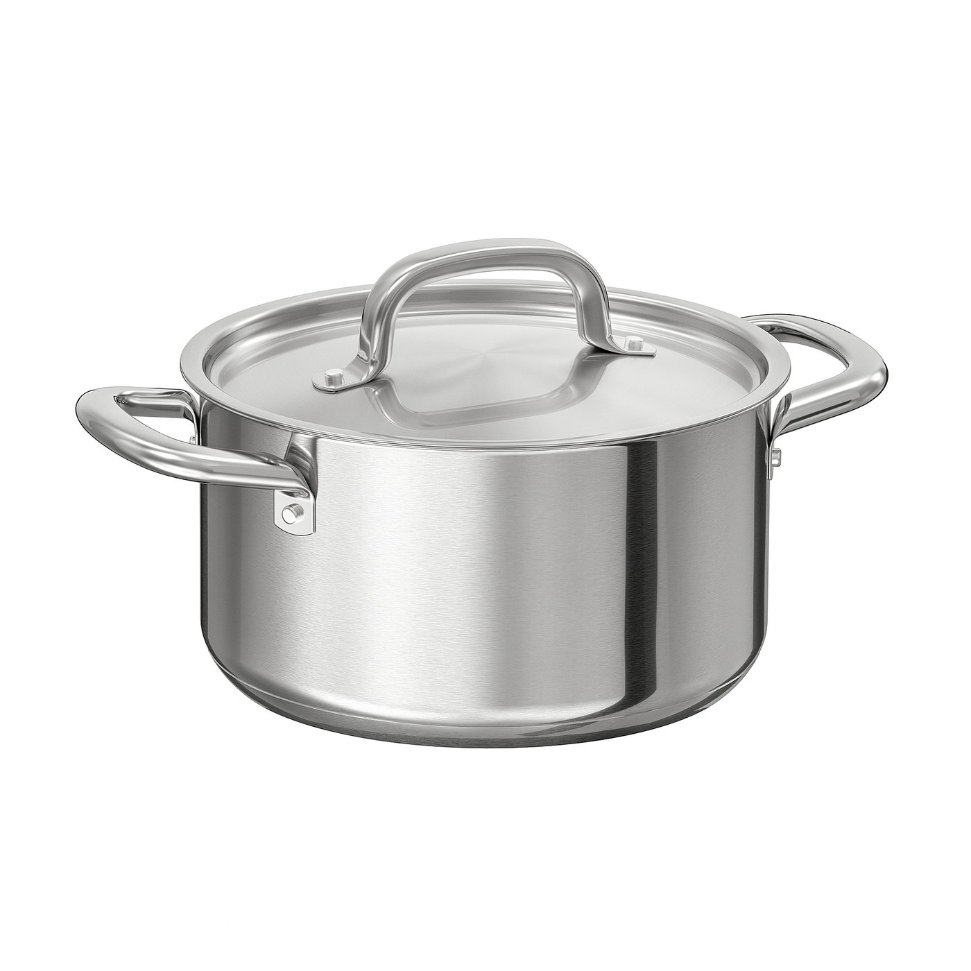ステンレススチール 蓋付き鍋 3個セット IKEA 365+ 鍋 ふた付き, ステンレススチール, 3.0 l - IKEA