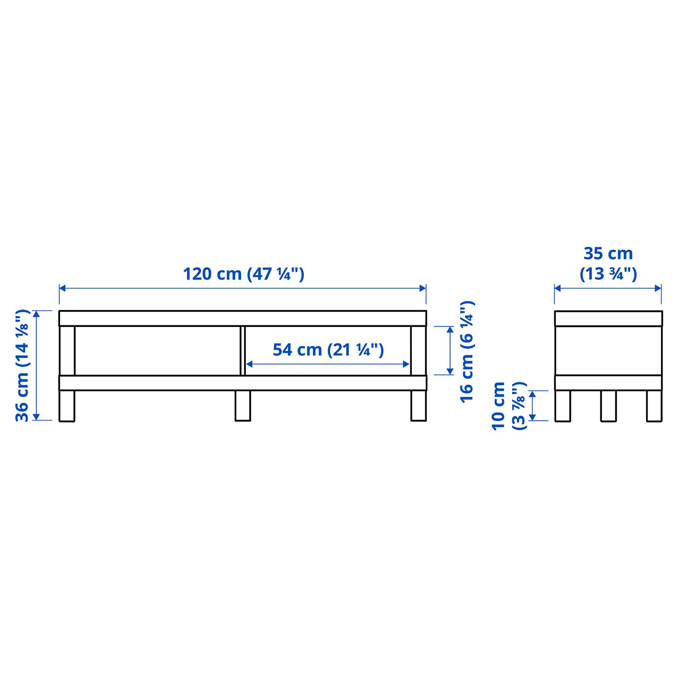 Lack IKEA テレビ台 120cm LACK ラック テレビ台, ブラックブラウン, 120x35x36 cm - IKEA