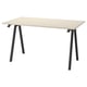 TROTTEN ทร็อตเตน โต๊ะทำงาน, เบจ/สีแอนทราไซต์, 140x80 ซม.