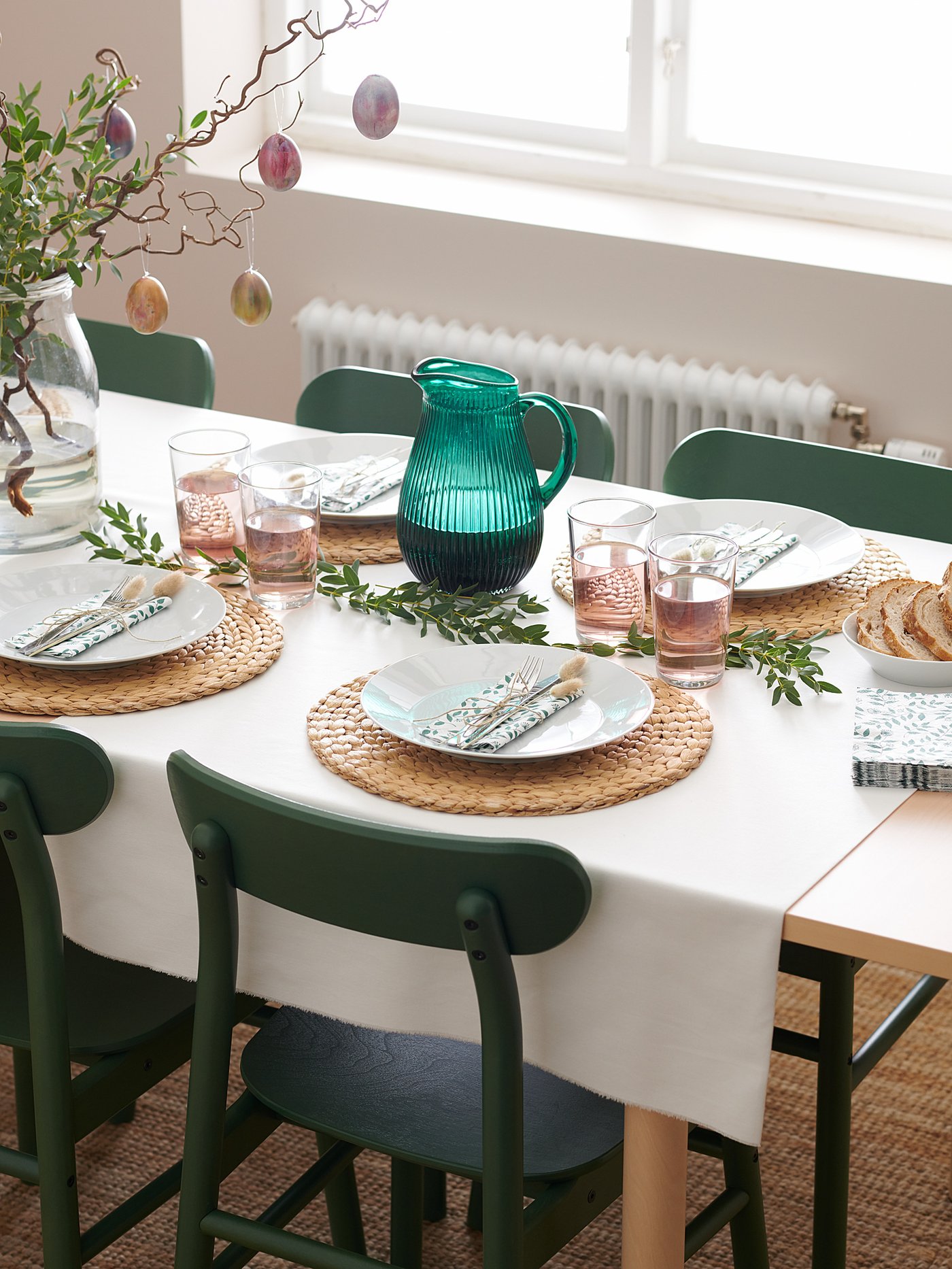 RÖNNINGE ロッニンゲ チェア, グリーン - IKEA