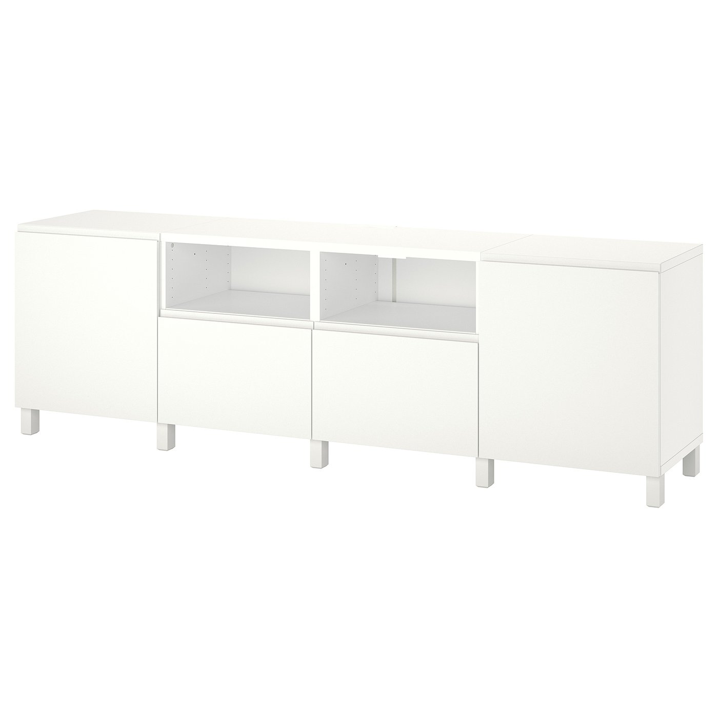【美品】BESTÅ ベストー テレビ台 引き出し付き テレビボード IKEA BESTÅ ベストー テレビ台 扉付き, ホワイト/ラップヴィーケン