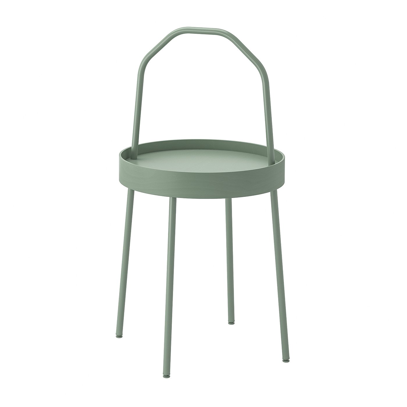 IKEA BURVIK ブールヴィーク サイドテーブル BURVIK ブールヴィーク サイドテーブル, ライトグレーグリーン