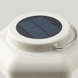 SOLVINDEN مصباح طاولة طاقة شمسية LED, فانوس/بيج, 28 سم