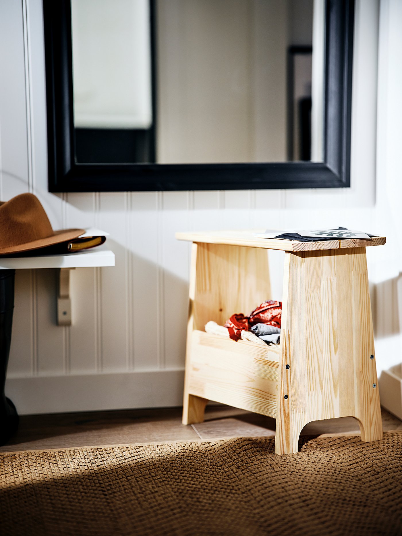 ＩＫＥＡ/イケア PERJOHAN/ペルヨハン　ベンチ 収納付き PERJOHAN ペルヨハン ベンチ 収納付き, パイン材, 100 cm - IKEA