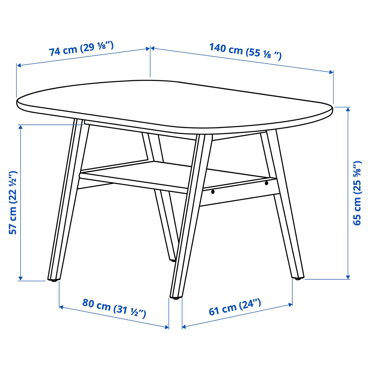 IKEA ハルヴダンテーブル 140cm HALVDAN ハルヴダン テーブル, バーチ, 140 cm - IKEA