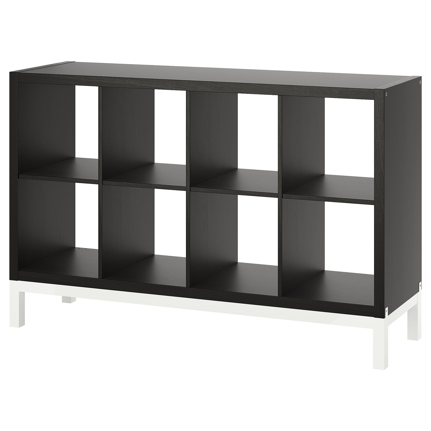 お値下中！IKEA KALLAX カラックス シェルフユニット　ブラックブラウン KALLAX カラックス シェルフユニット, ブラックブラウン, 77x147