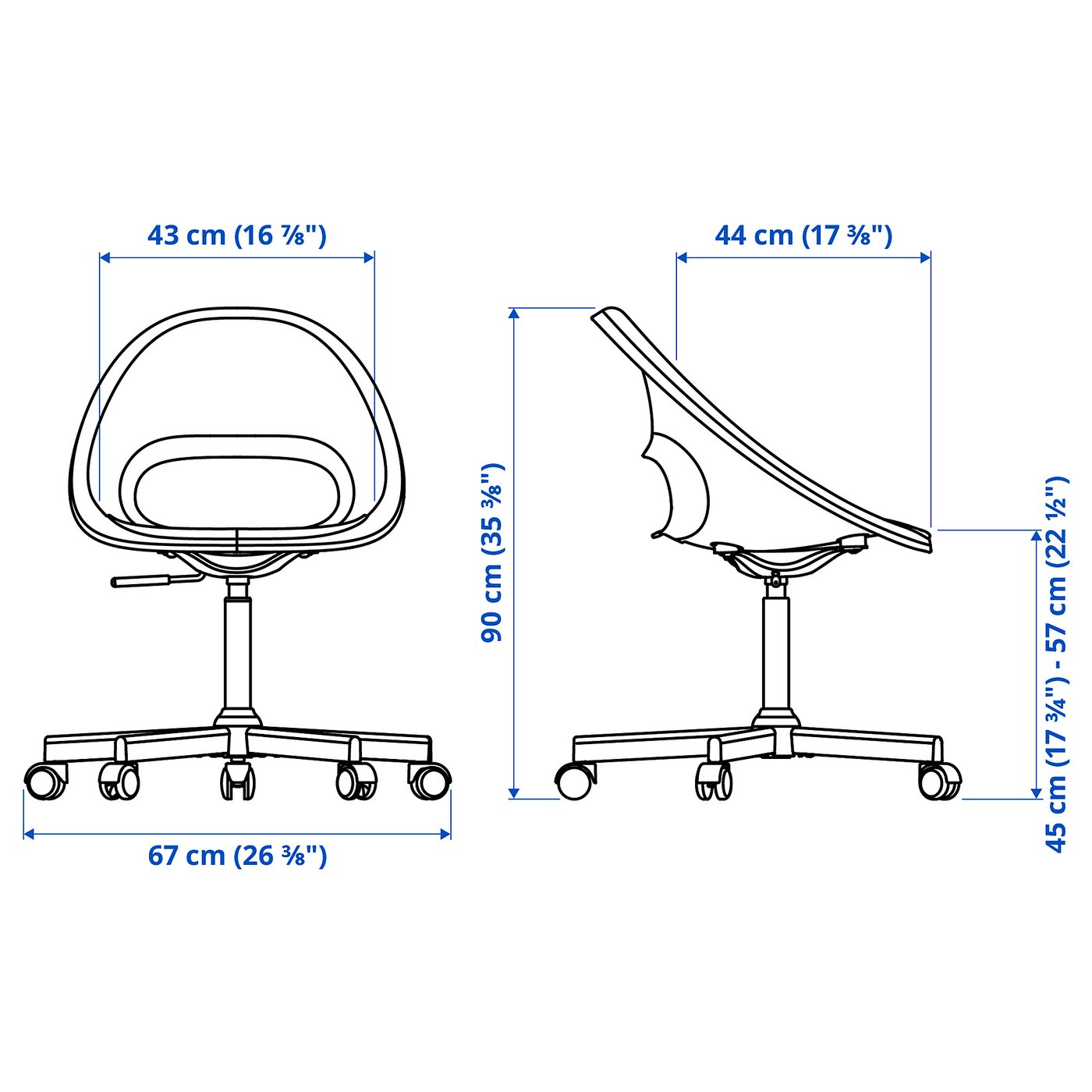 【残り4脚】IKEA ELDBERGET エルドベルゲット 2脚セット LAGKAPTEN/ELDBERGET ラグカプテン/エルドベルゲット / VITTSJÖ