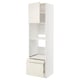 METOD white kitchen unit, off-white doors, bevelled edges, adjustable shelves, soft-closing drawers.