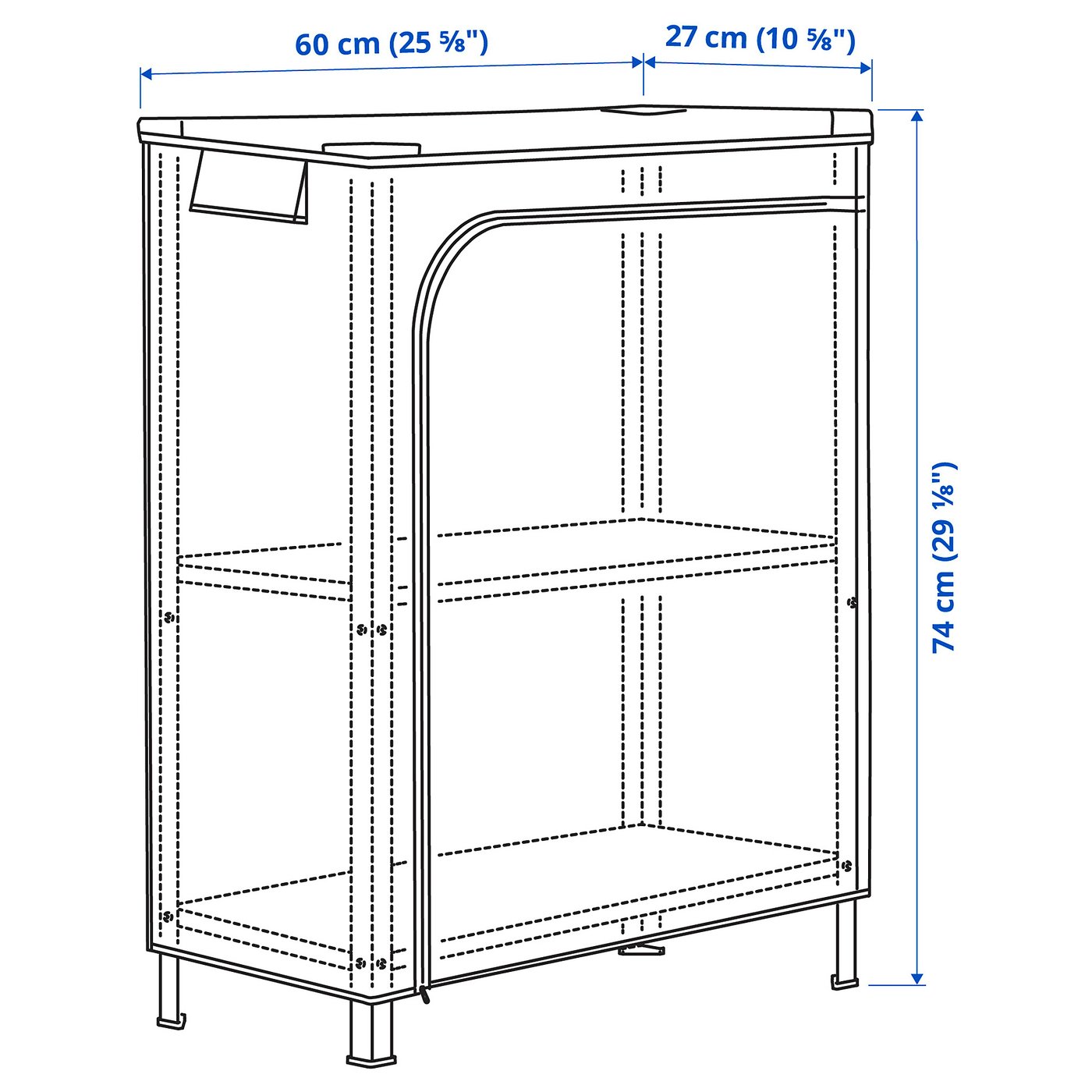 ヒュッリス IKEA 組み立て済み HYLLIS ヒュッリス シェルフユニット, 室内/屋外用, 40x27x183