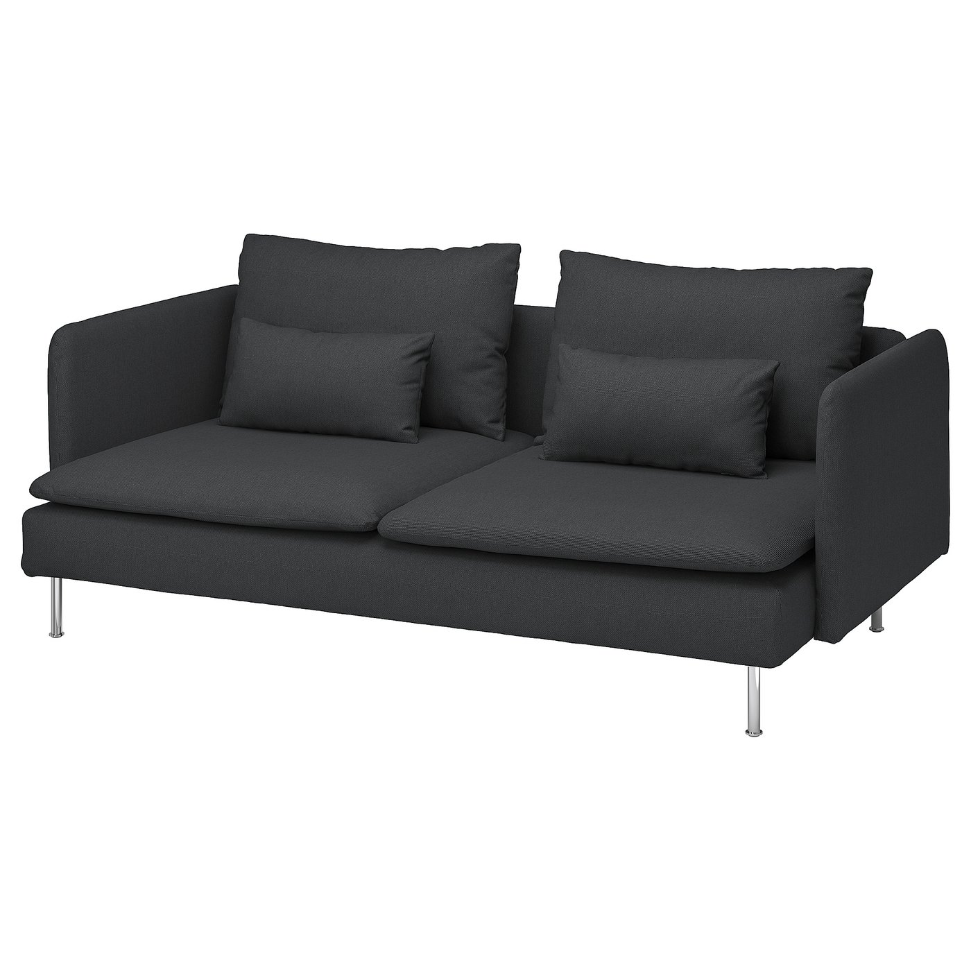 【美品】IKEA★SÖDERHAMN★ソーデルハムン★ダークグレー★3人掛け SÖDERHAMN ソーデルハムン 3人掛けソファセクション, フリード
