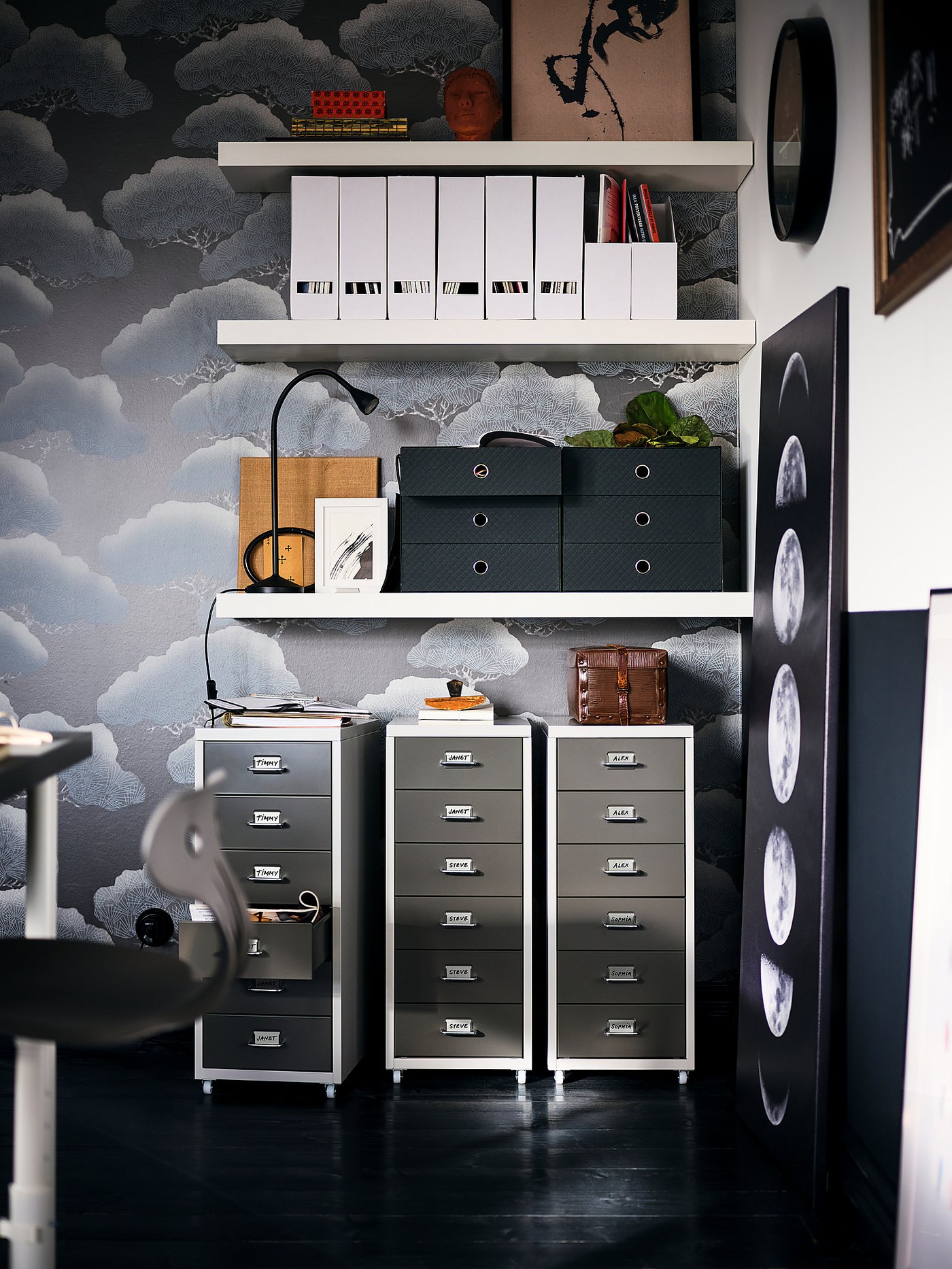 ●●●IKEAウォールシェルフユニットLACKラック黒●●● LACK ラック ウォールシェルフユニット, ブラックブラウン