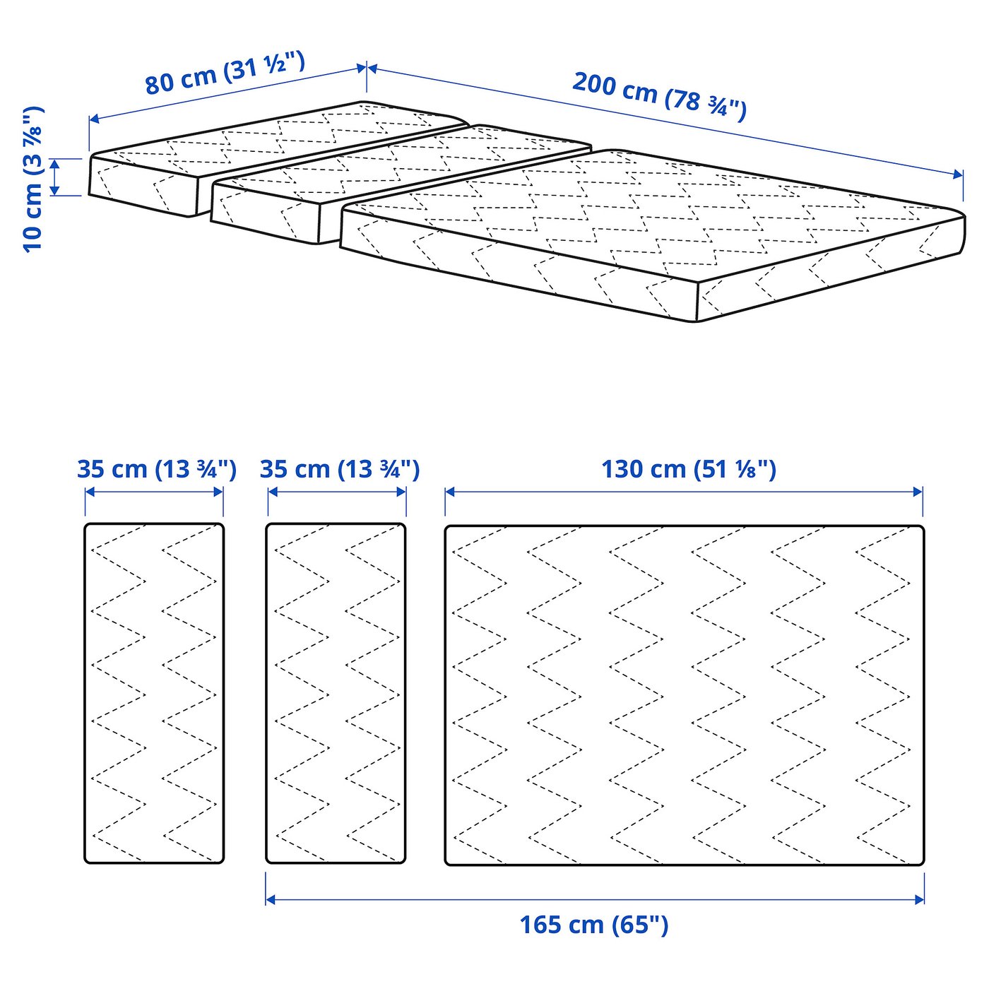 【★IKEA/イケア★】MOSHULT フォームマットレス 80x200 cm ☆IKEA/イケア☆】MOSHULT フォームマットレス 80x200 cm