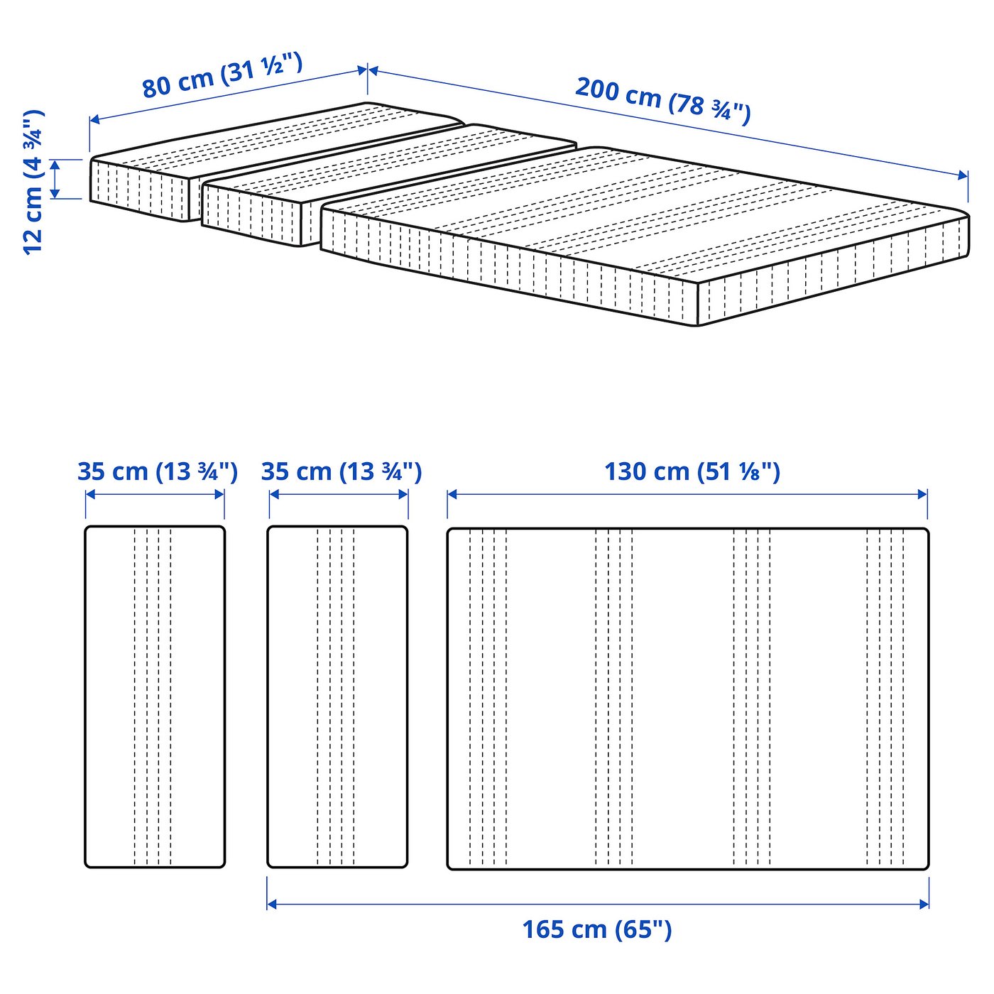【★IKEA/イケア★】MOSHULT フォームマットレス 80x200 cm ☆IKEA/イケア☆】MOSHULT フォームマットレス 80x200 cm
