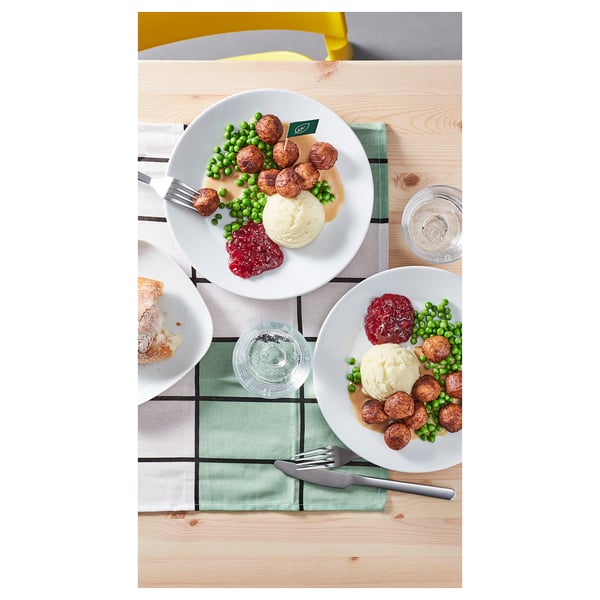  Proteinbällchen, Kartoffelpüree Erbsen/Sahnesoße und Preiselbeeren 8 Stück