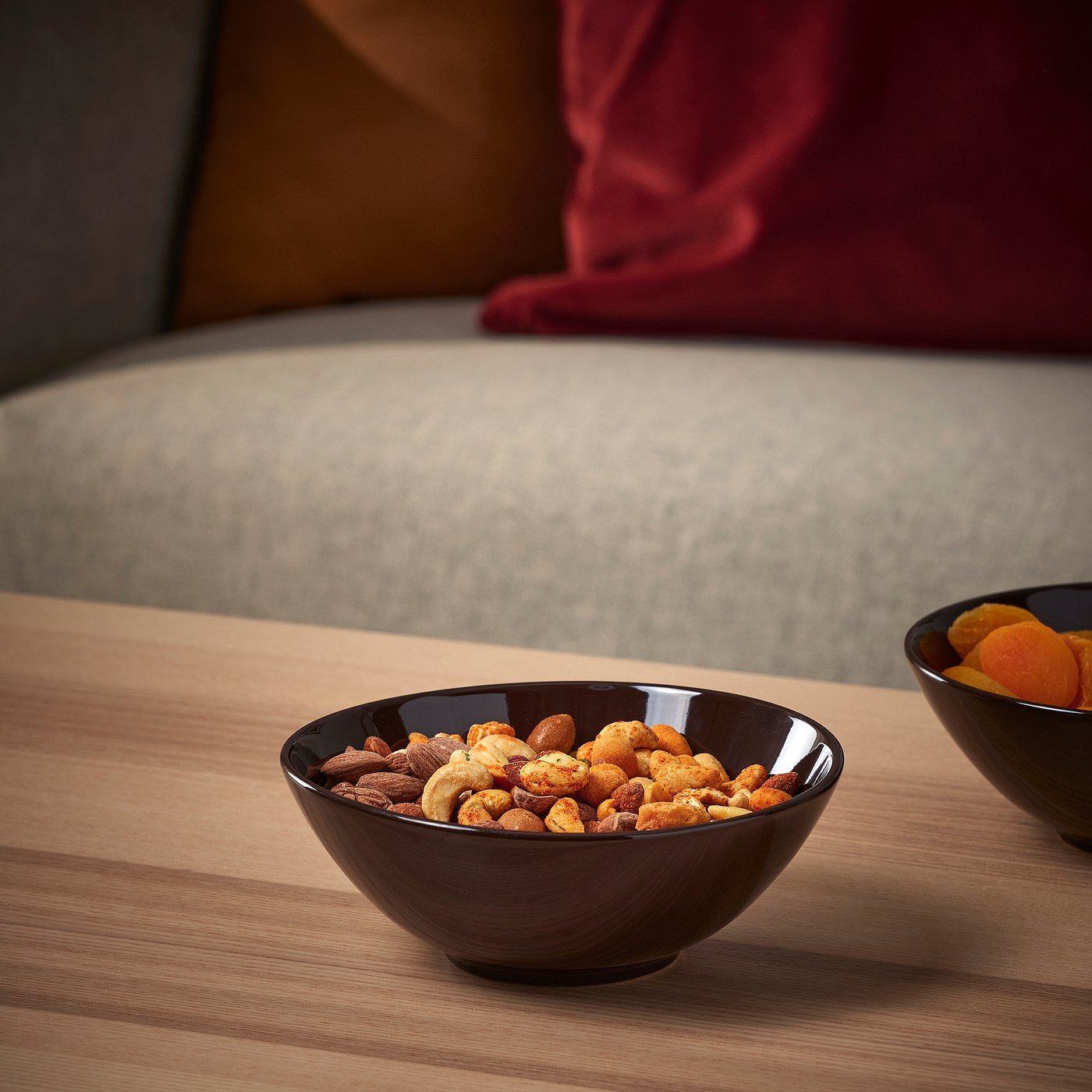 FÄRGKLAR フェルグクラー ボウル, グロス ブラウン, 16 cm - IKEA