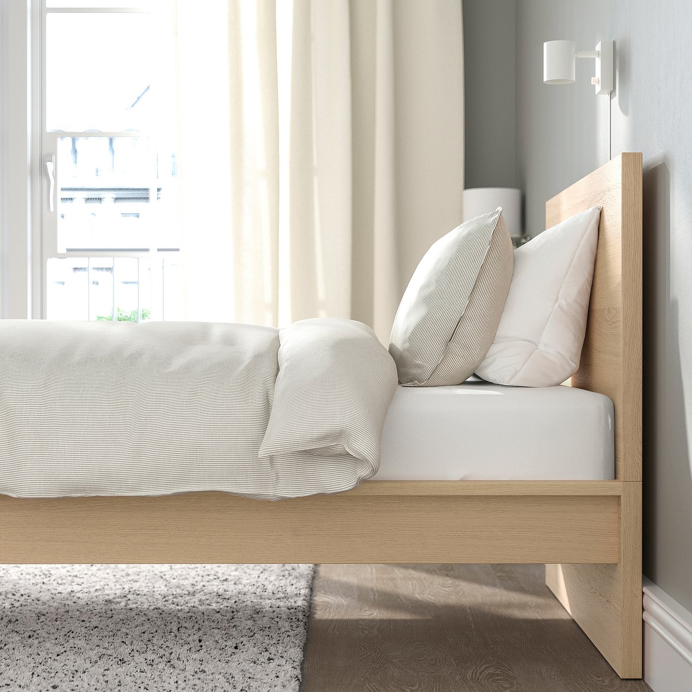 IKEA イケア　ベッドフレーム　シングル　MALM マルム　白 MALM マルム ベッドフレーム, ホワイト, 97x196 cm - IKEA