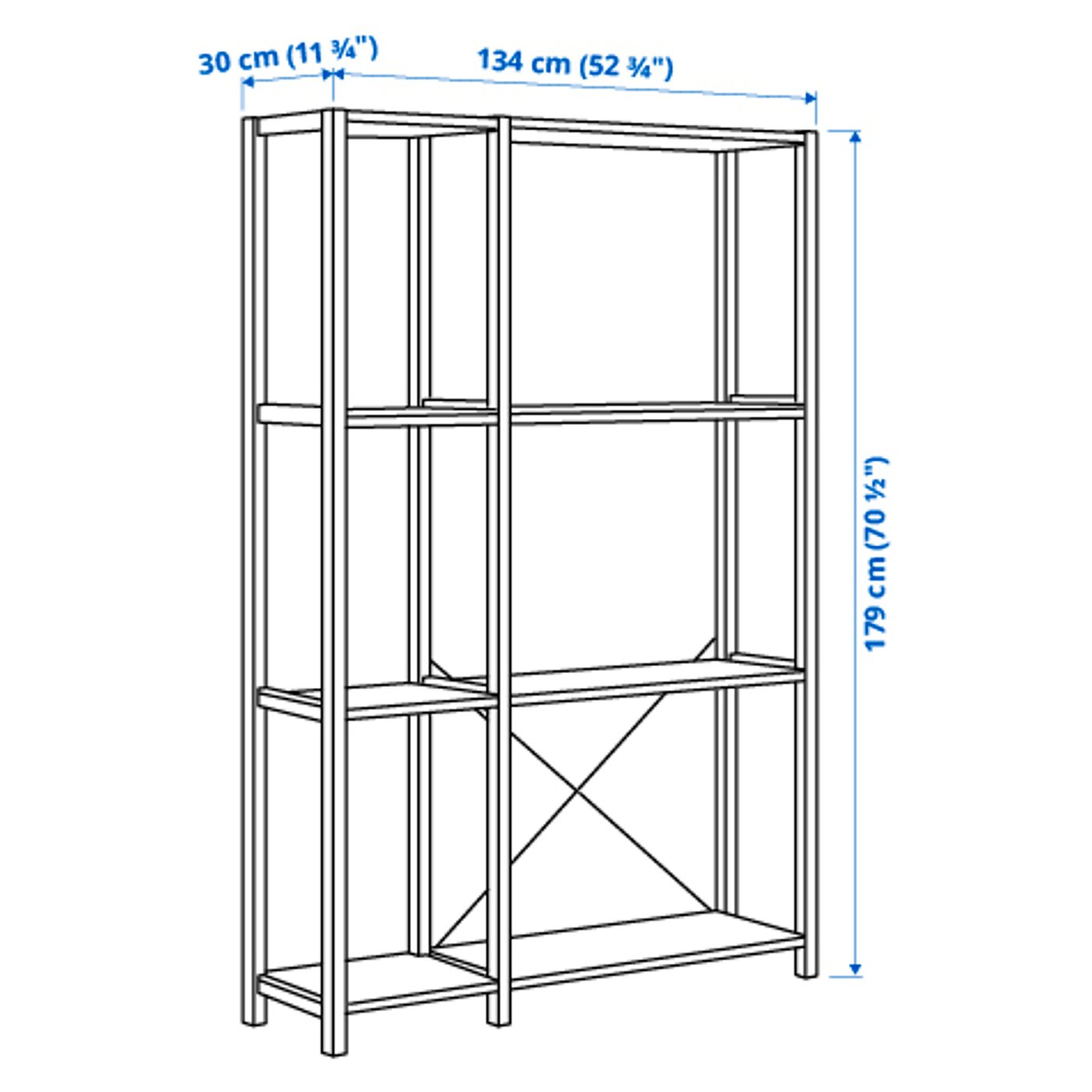 ikea ivar イーヴァル IVAR イーヴァル 下部フレーム, パイン材, 80x30x37 cm - IKEA