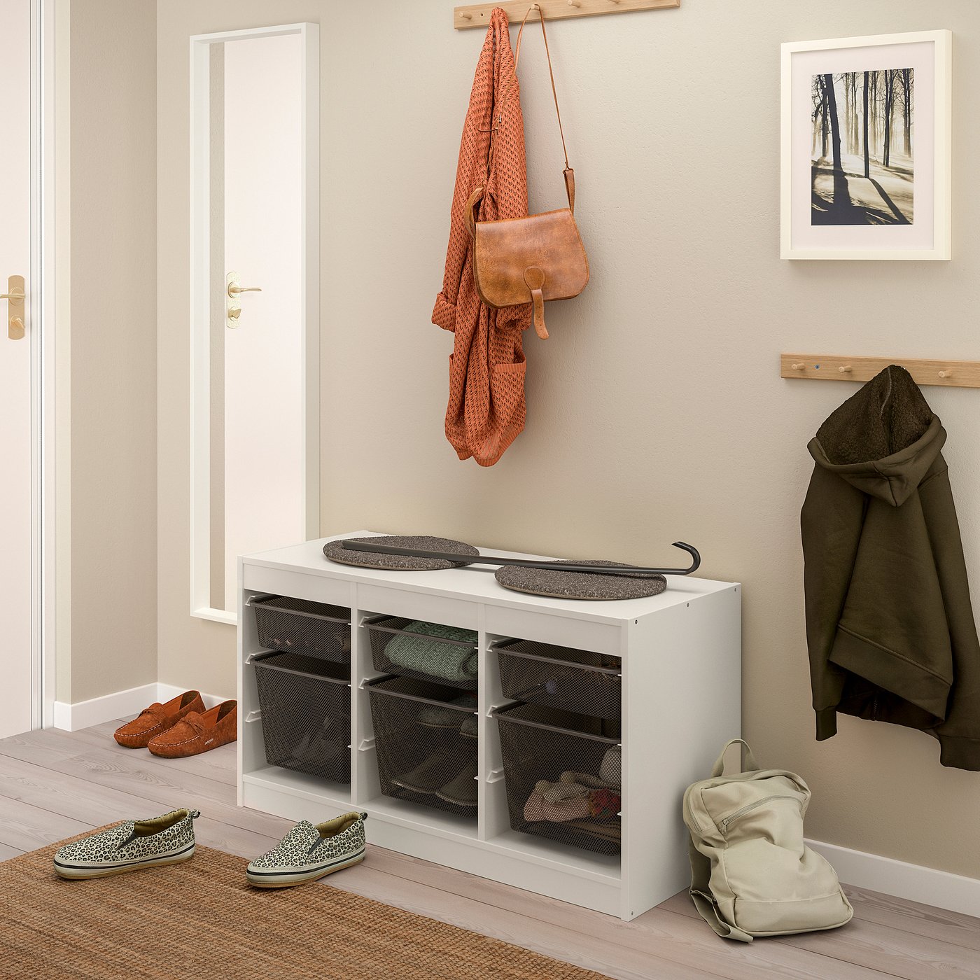 IKEA イケア　トロファスト　TROFAST 棚 TROFAST トロファスト 収納コンビネーション, ホワイト/ホワイト