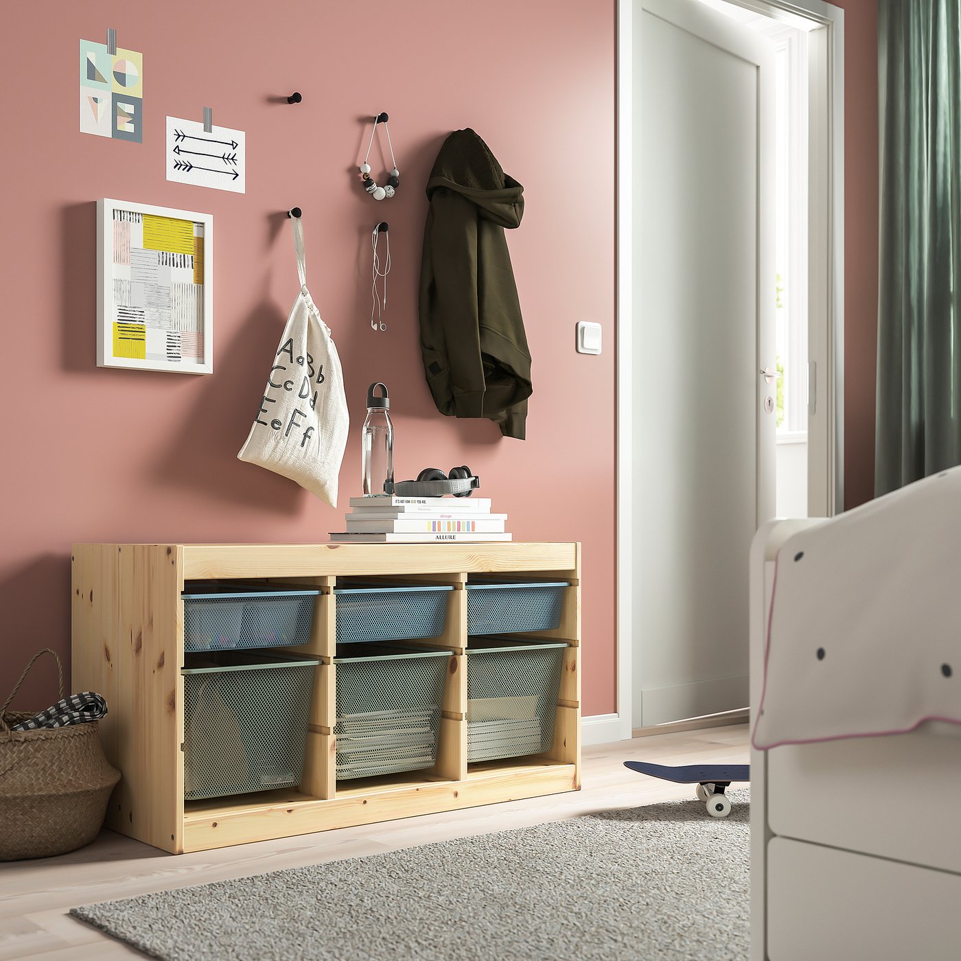 IKEA トロファスト木製ラック（フレームのみ）93x44x53 cm TROFAST トロファスト 収納コンビネーション, ライトホワイト