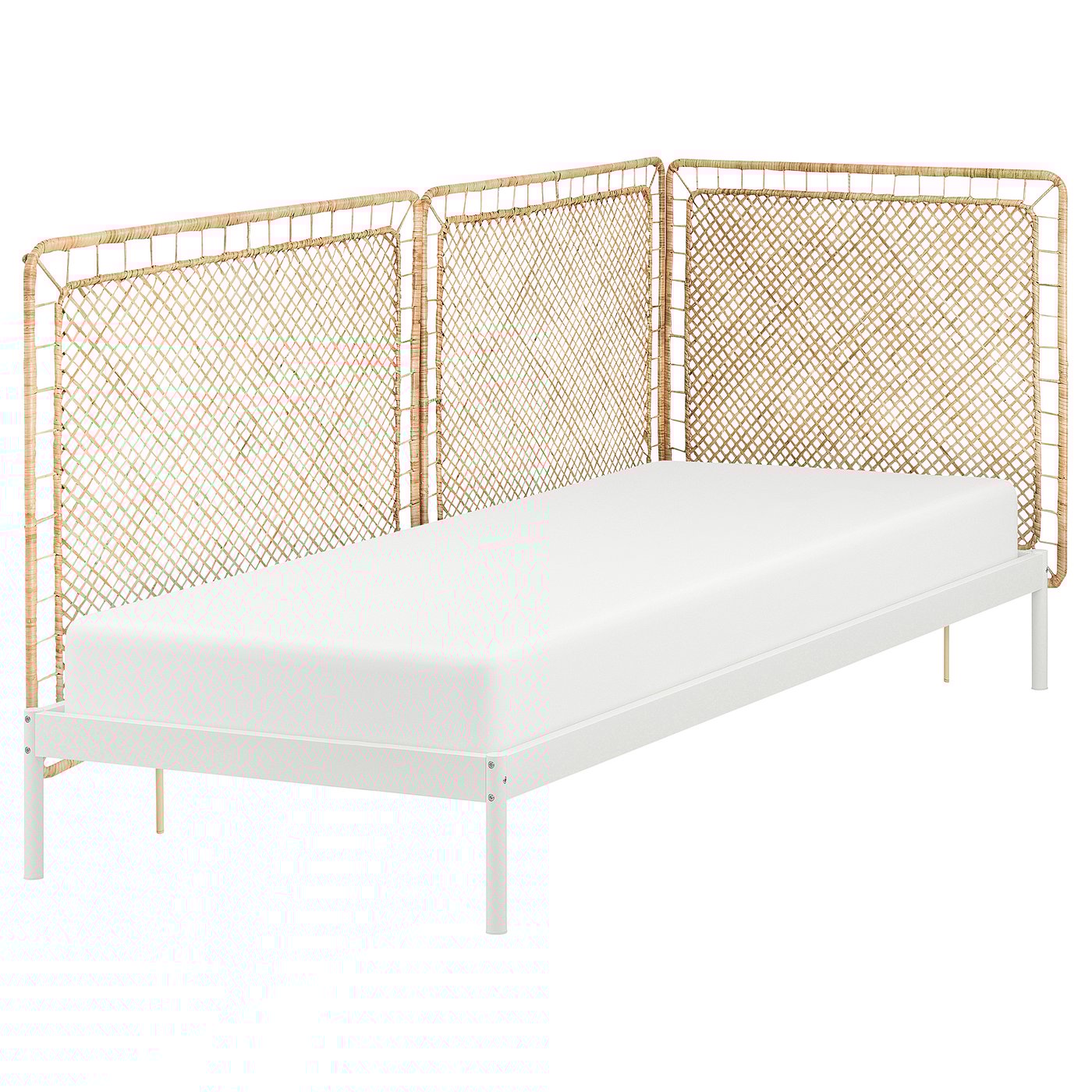 MANDAL マンダール ヘッドボード, バーチ/ホワイト, 240 cm - IKEA